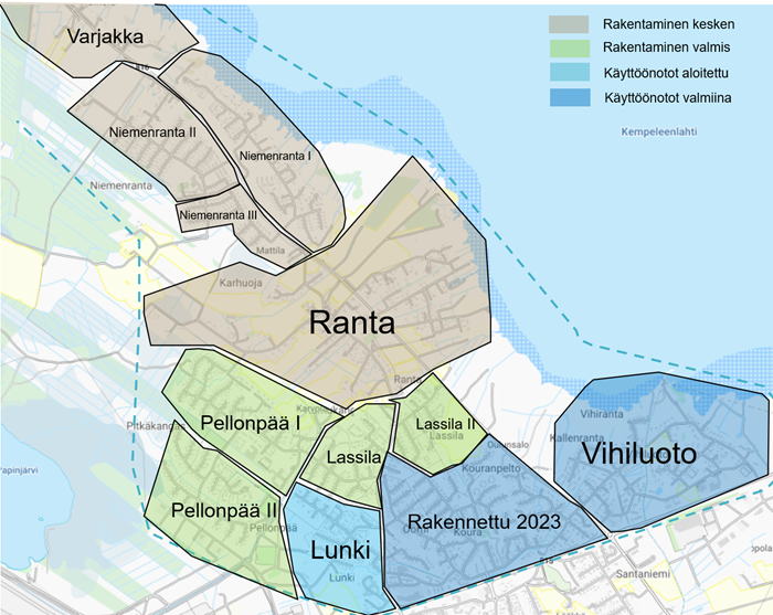 Valokuiturakentamisen tilanne Oulunsalossa